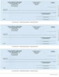 LA104, 3-up Laser/Inkjet Multipurpose Check