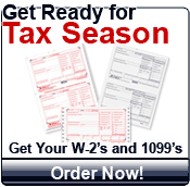 Government Tax Forms, W-2, 1099